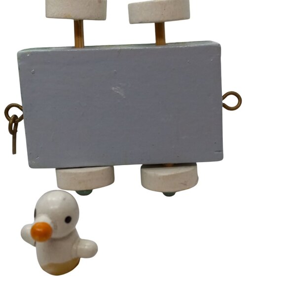 Easter Cottontale Collection 7 PC Wood Train Spring 1996 Bunnies Eggs Vintage - Picture 5 of 7